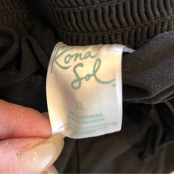 ๐ 6/$60, NWT, Kona Sol Black Swim Skirt, XLarge - Picture 6 of 7